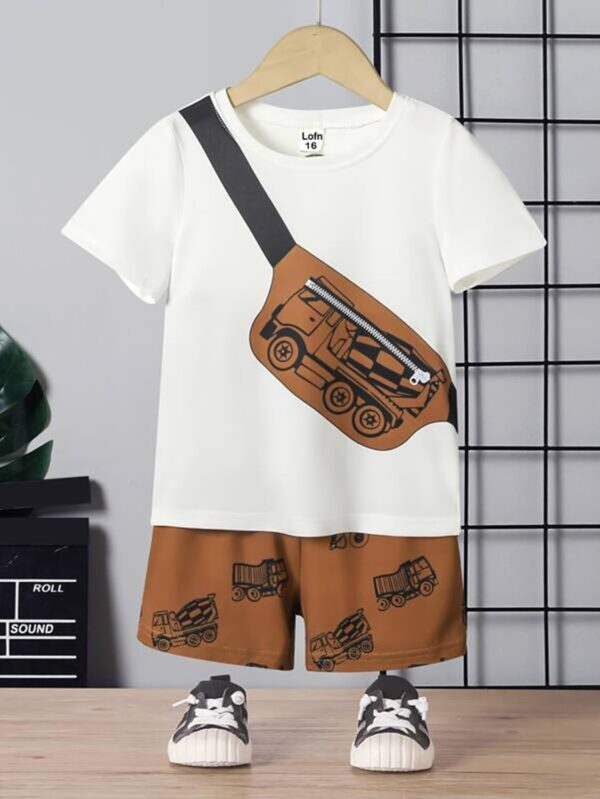 Stylish Printed Kids Clothing Sets Baby boy Dress