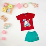 Baby Boys & Girls Regular Fit 100% Cotton Half Sleeve & Shorts Set Pack of 3