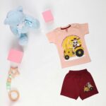 Baby Boys & Girls Regular Fit 100% Cotton Half Sleeve & Shorts Set Pack of 3
