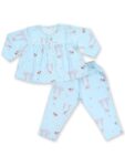 Kids Night Suit for Girls All Over Printed Night Suit Sleepwear Top & Pyjama Set Full Sleeve Round Neck for Girls/Sleepwear for Girls/Night Dresses