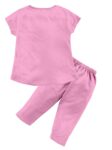 Girl's Cotton Printed Top T-Shirt & Pant/Payjama/Legging/Capri/Skirt Clothing Set -Pack-1