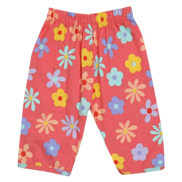Girl's Cotton Printed Top T-Shirt & Pant/Payjama/Legging/Capri/Skirt Clothing Set -Pack-1