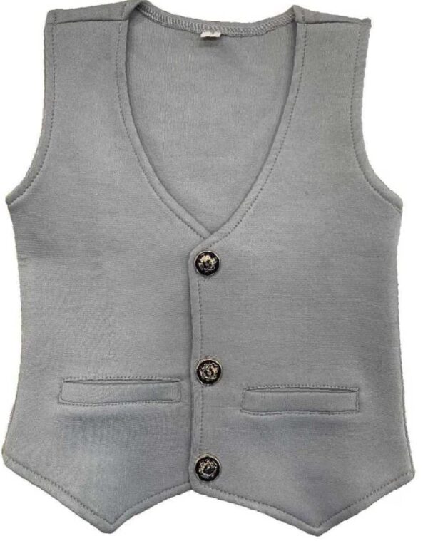 Baby Boys and Girls Solid Cotton Blend Blazer Style T Shirt and Pant Set with Bow Tie Toddlers