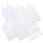 Printed Vest Cotton Inner wear for Baby Girls/Boys Colors Pack of 6