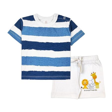 Baby Boys & Baby girls Cotton Printed Round Neck Half Sleeve T-shirt