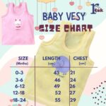 Printed Vest Cotton Inner wear for Baby wear Sleeveless Undershirts for Kids Tank-Tops Toddler Girls/Boys Colors Pack of 6