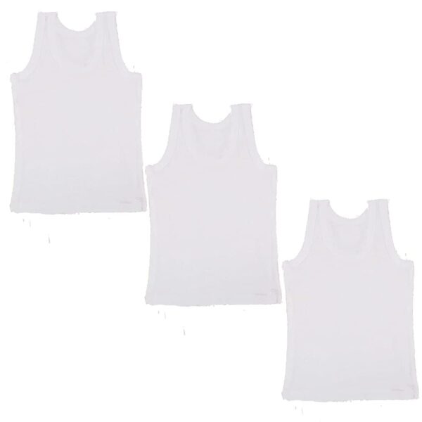 Cotton Inner wear for Baby wear Sleeveless Undershirts for Kids Tank-Tops Toddler Girls/Boys Colors Pack of 6