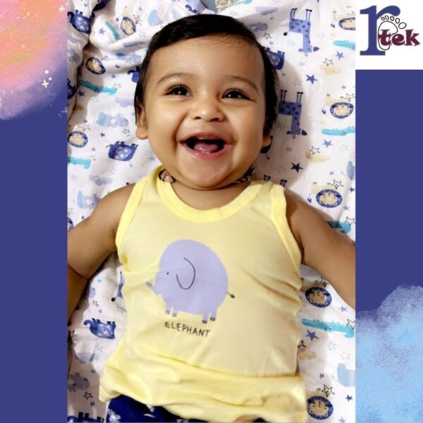 Printed Vest Cotton Inner wear for Baby wear Sleeveless Undershirts for Kids Tank-Tops Toddler Girls/Boys Colors Pack of 6