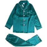 Kid's Pure Satin Full Sleeves Night Suit/Dress for Girls Full Pajama & Top Sleep Suit