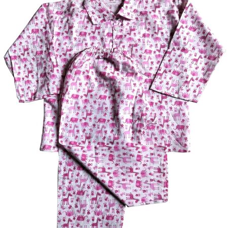 Night Suits for Girls (Animals Cartoon Print Pink) Classic Boys NIGHTSUITS