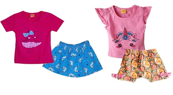 Girls TOP and Skirts Set