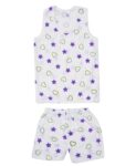 Baby Boy & Girl Cartoon Print Sleeveless Soft Cotton Casual Vest T-Shirt with Shorts Dress for Summer Wear Kids Infant Toddler New Born Baby Clothes (Set of 6)...