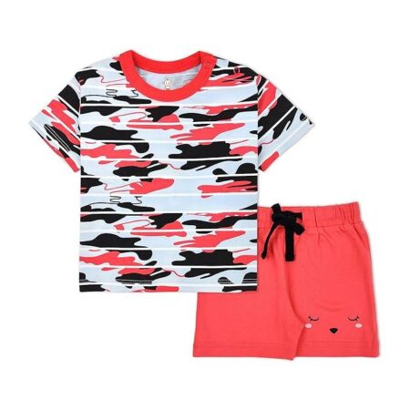 Baby Boys & Baby girls Cotton Printed Round Neck Half Sleeve T-shirt
