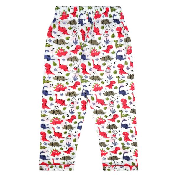 Baby Girl and Baby Boy Animal Print Cotton Full Sleeves Night Suit Shirt and Pant