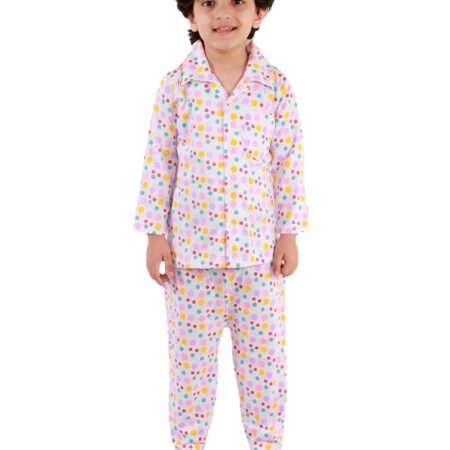 Boy's & Girl's Cotton Printed Night Suit Set Pack of 1