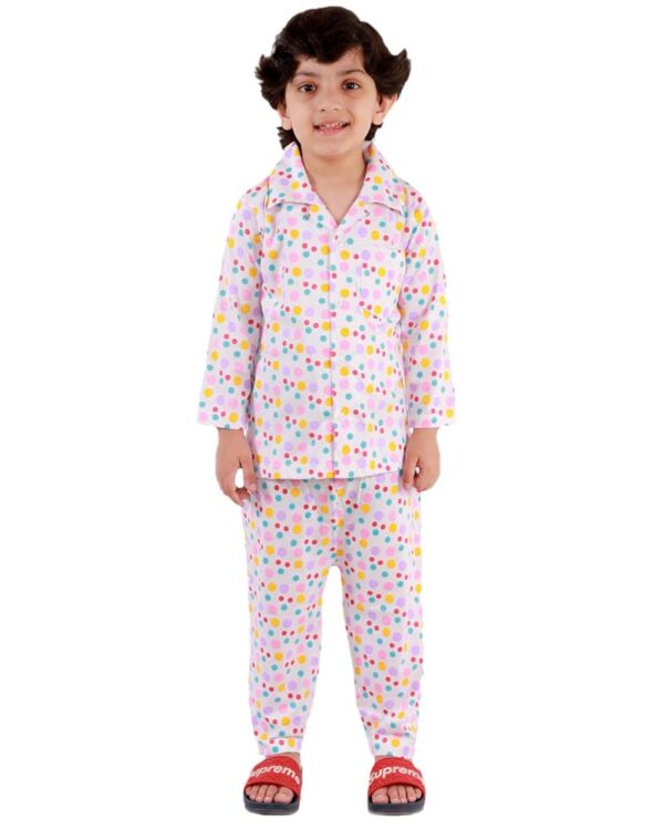 Boy's & Girl's Cotton Printed Night Suit Set Pack of 1
