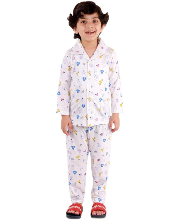 Boy's & Girl's Cotton Printed Night Suit Set Pack of 1
