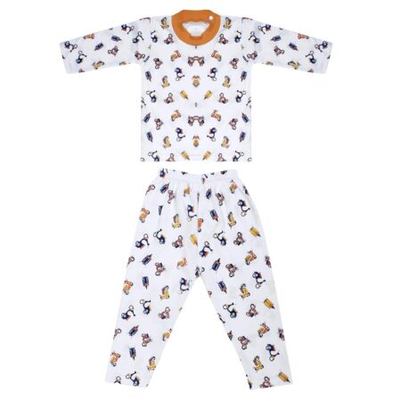 Boy's & Girl's Cotton Printed Night Suit Set Pack of 1