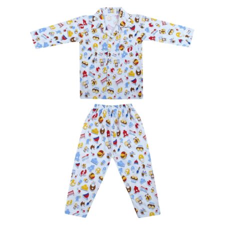 Boy's & Girl's Cotton Printed Night Suit Set Pack of 1
