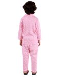 Cotton Blend Thermal Relaxed Night Suit - Full Sleeves, Printed, Collared Neck, Winter Wear For Girls, Boy's, Kids