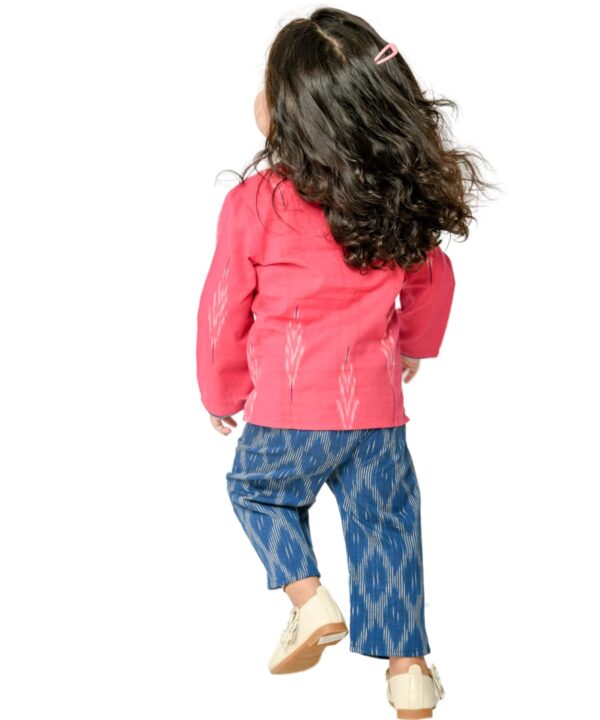 Baby Girl Dresses Cotton Clothes Top Pant Set 1 To 4 Years Pink Blue Kids Full Sleeve Festival Ethnic Wear Children Birthday Party Outfit