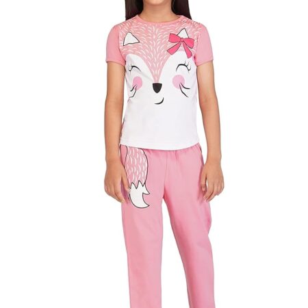 Baby Girl's Cotton Printed Pyjama Set Pack of 1