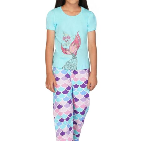 TotzTouch Baby Girl's Cotton Printed Pyjama Set Pack of 1