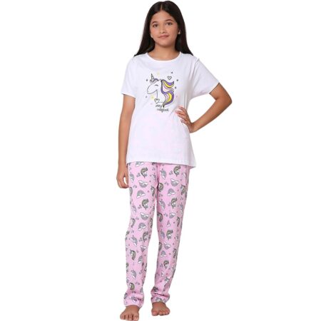 Baby Girl's Cotton Printed Pyjama Set Pack of 1