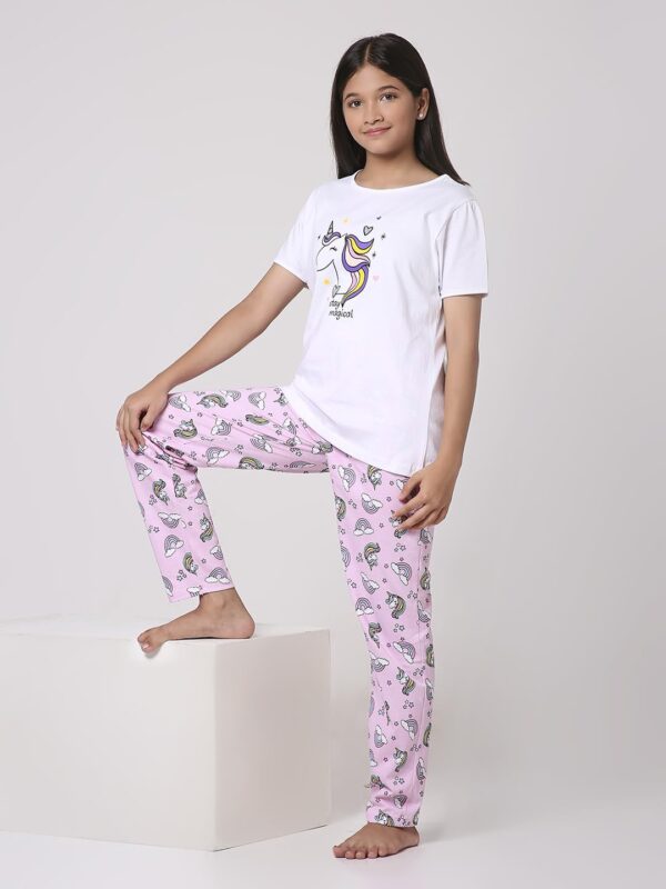 Baby Girl's Cotton Printed Pyjama Set Pack of 1