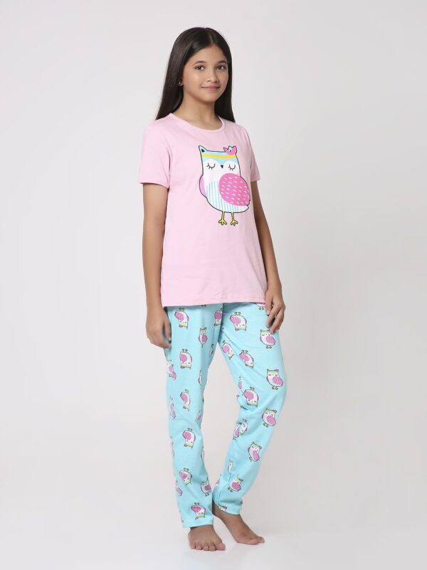 Baby Girl's Cotton Printed Pyjama Set Pack of 1