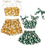 BabyGirl's Dresses_Frocks & Top Sleeveless and Shorts Combo Pack of Two for Kids.. (6 Month to 6 Year)