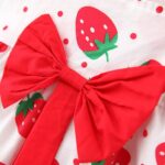 Off-white and red (Combo Pack of 2) Cotton Awesome Design Frock Kids