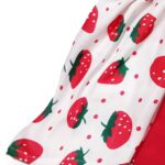 Off-white and red (Combo Pack of 2) Cotton Awesome Design Frock Kids