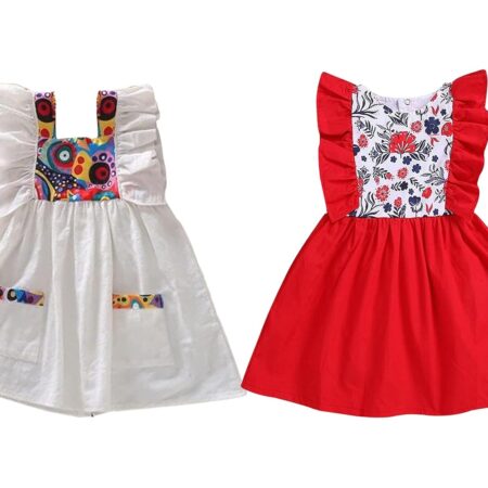 Verone Babygirl (Combo Pack of 2) Cotton Awesome Design Frock Kids (1 to 5 Year)