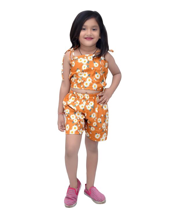 Yellow and colorful (Combo Pack of 2) Cotton Awesome Design Frock Kids