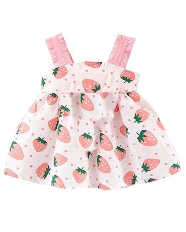 Pink floral skirt (Combo Pack of 2) Cotton Awesome Design Frock Kids