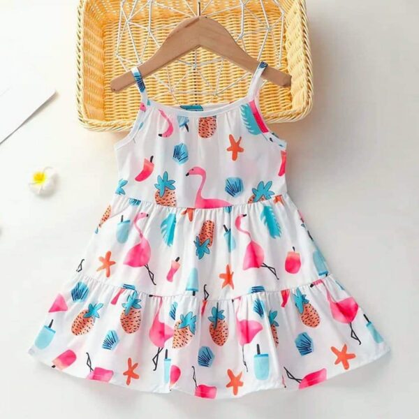 Pink floral skirt (Combo Pack of 2) Cotton Awesome Design Frock Kids