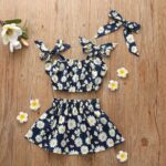 Yellow and black (Combo Pack of 2) Cotton Awesome Design Frock Kids