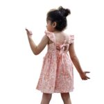 Vintage Paisley Frock | Sleeveless Cotton Frock for Girls, Classic Paisley Print, Flutter Sleeves & Tie-Up Details, Breathable & Stylish Kids Casual Dress | Cozy &...