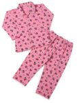 Cartoon Printed Cotton Night Suit | Sleep Wear | Boys Girls Full Sleeves T-Shirt with Trouser | Night Dress | Sleepsuit for Baby | Bottom Pyjama Set for Kids