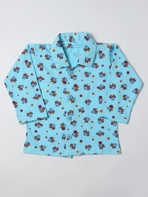 Cartoon Printed Cotton Night Suit | Sleep Wear | Boys Girls Full Sleeves T-Shirt with Trouser | Night Dress | Sleepsuit for Baby | Bottom Pyjama Set for Kids