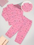 Cotton Nightsuit Cute Cartoon Printed Sleepwear | Full Sleeves T-Shirt with Trouser for Boys Girls | Bottom Pyjama Set for Kids | Night Dress Sleepsuit