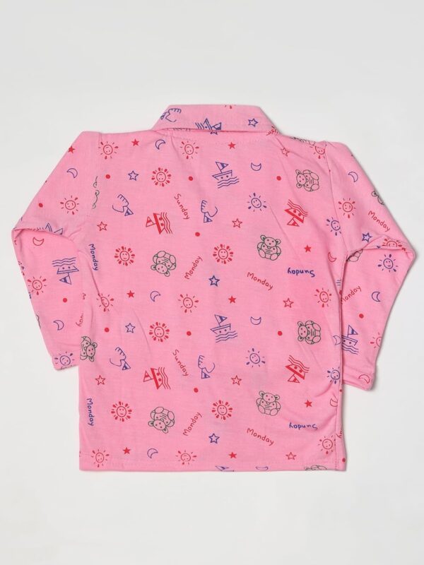 Cotton Nightsuit Cute Cartoon Printed Sleepwear | Full Sleeves T-Shirt with Trouser for Boys Girls | Bottom Pyjama Set for Kids | Night Dress Sleepsuit