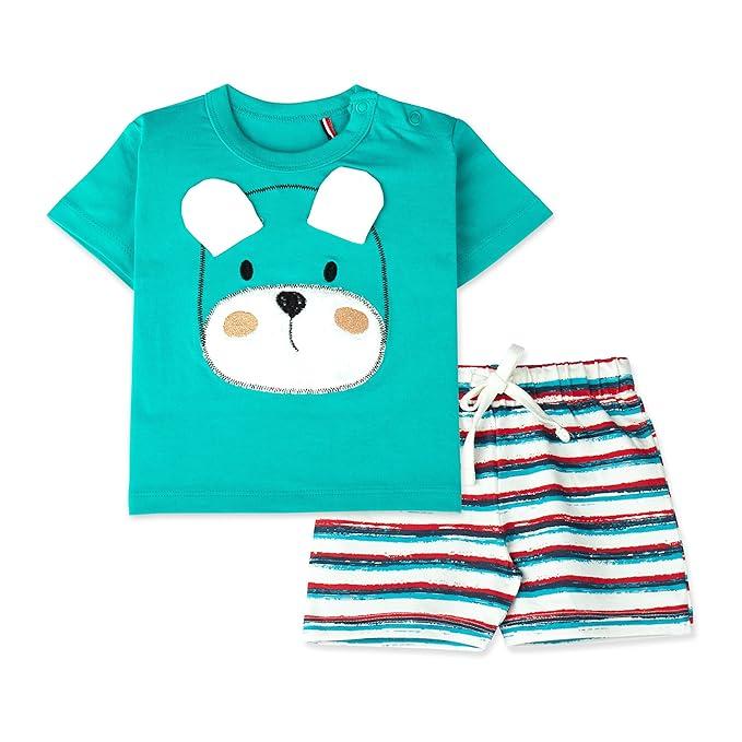 White-beard Baby Boys & Baby girls Cotton Printed Round Neck Half Sleeve T-shirt